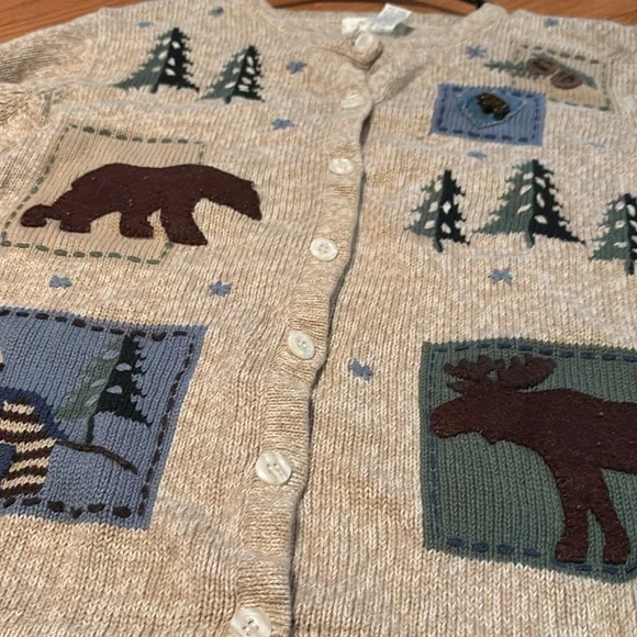 1990s vintage Christopher and Banks patchwork sweater size small rare sweater - Picture 9 of 10